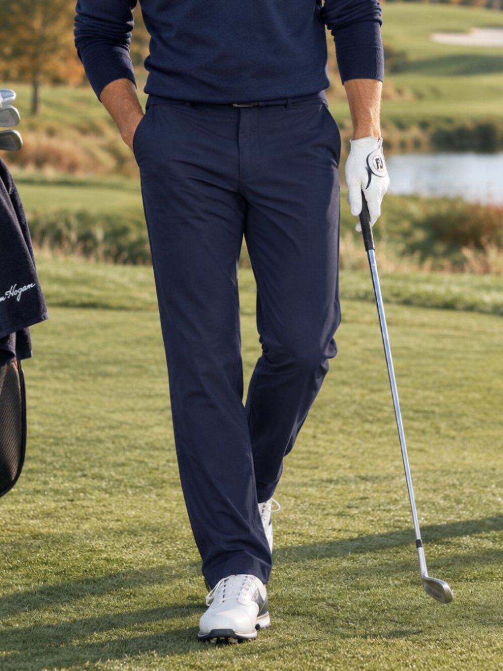 Ben Hogan Men’s Navy Golf Dress Pants Size 40x30 – Performance Golf Trousers
